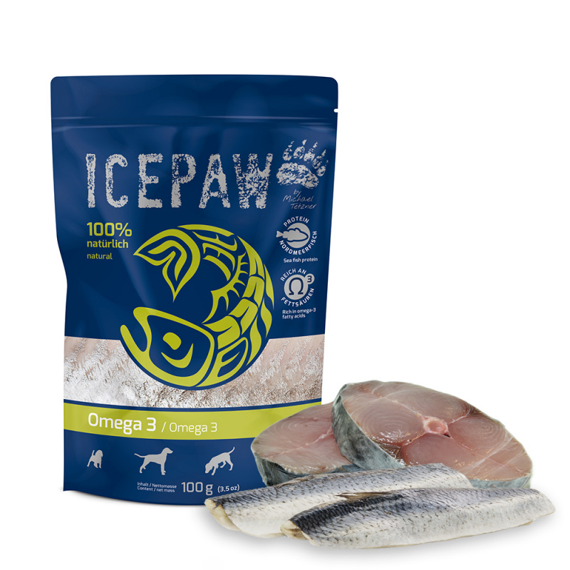 ICEPAW High Premium Omega-3 Makrela i śledź dla psów 